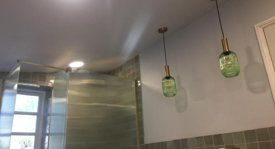 Bathroom lighting refit by S Lake Electrical