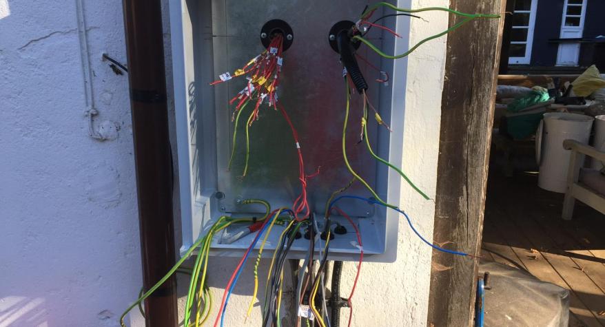 Garden Lighting Panel Install, Norwich