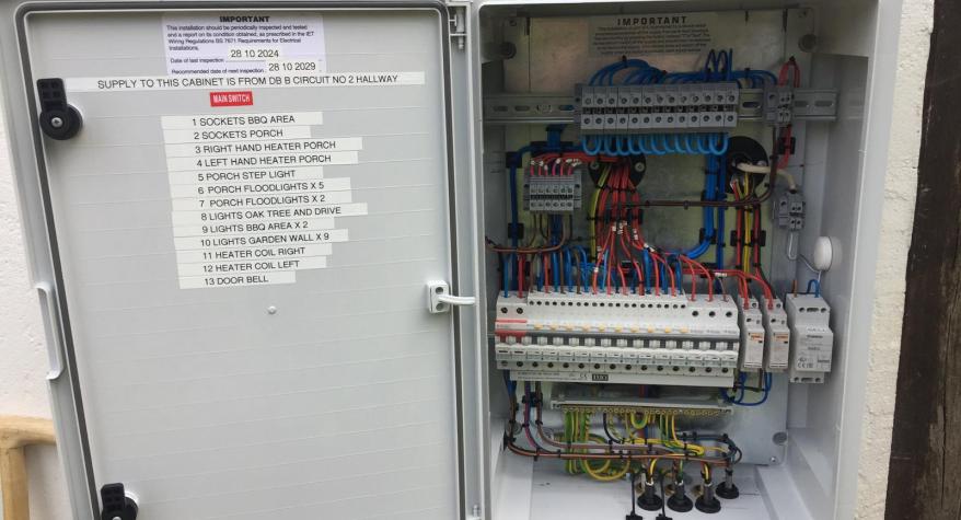 Garden Lighting Panel Install, Norwich